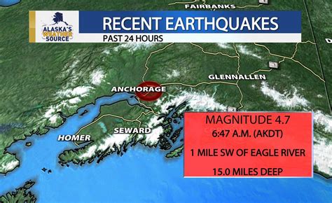 PHOTO Map Showing Where Powerful Earthquake Hit Alaska