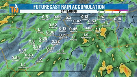 Showers, Storms & Locally Heavy Rainfall Over The Next 7 Days - East TN ...