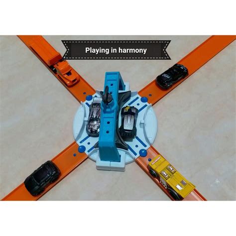 Jual Hotwheels Track Intersection Stunt Crash Tikungan Hot Wheels Track Builder Rare Ex Display