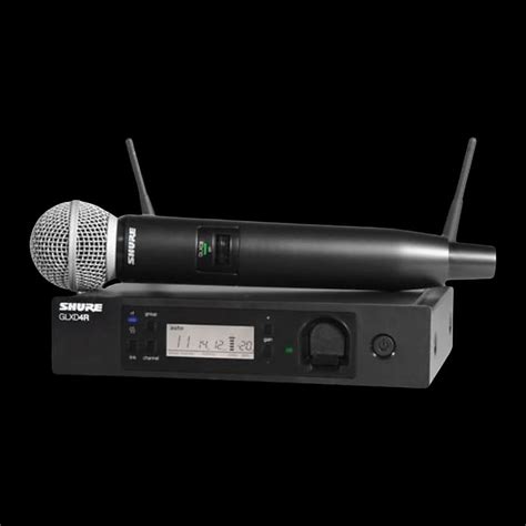 Shure GLXD24 SM58 Digital Handheld Wireless System Reverb