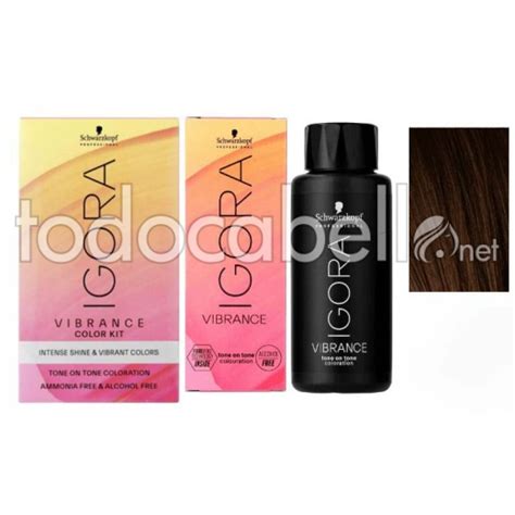 Schwarzkopf Tinte Demipermanente Igora Vibrance 5 67 Castaño Claro