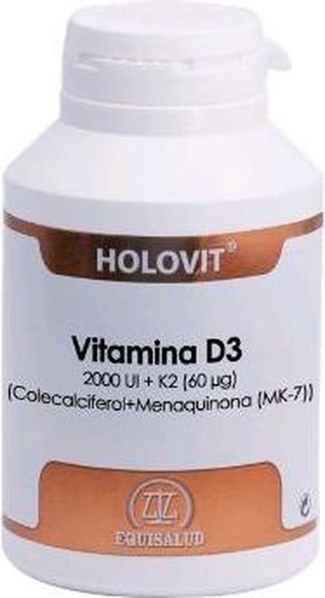 Equisalud Holovit Vitamina D3 2 000 Ui K2 60 Ug 180 Cap Bol