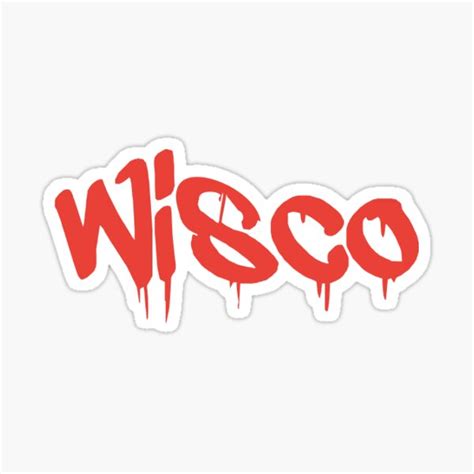 Wisco Sticker Sticker For Sale By Lizkot Redbubble