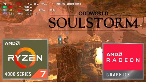 Oddworld Soulstorm Amd Ryzen 7 4700u Radeon Vega 7 Test Gameplay Youtube