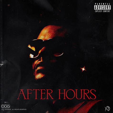 AFTER HOURS - concept cover art : r/TheWeeknd