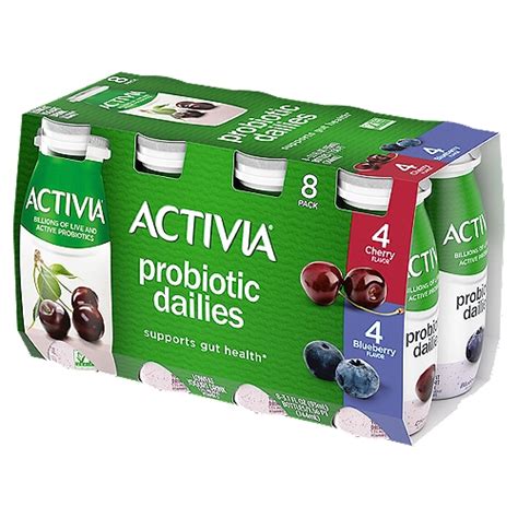 Activia Probiotic Dailies Cherry And Blueberry Flavor Lowfat Yogurt Drink