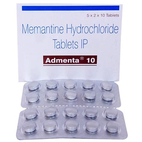 Memantine Hydrochloride 10mg Tablets, Packaging Type: Strip at Rs 160 ...