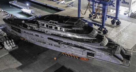 M Mega Yacht Crn Project Maranello Hull Has Been Relocated As