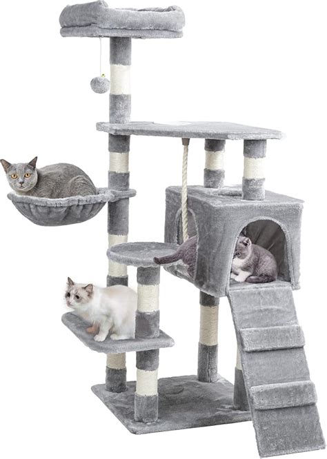 Fijinhom Multi Level 51 Inches Cat Tree Tower For Indoor Cat Furniture