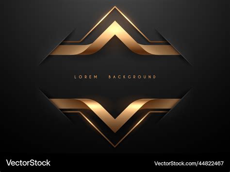 Abstract Black And Gold Background Royalty Free Vector Image