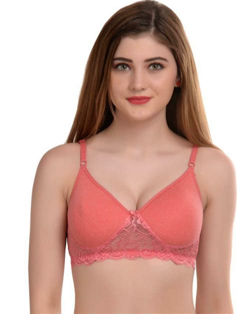 Emosis Women Multicolor Bralette Cotton Blend Full Coverage Lightly Padded Bra Pack Of 3 38