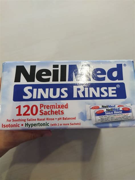 NeilMed Sinus Rinse 120 Premixed Sachets Health Nutrition Medical