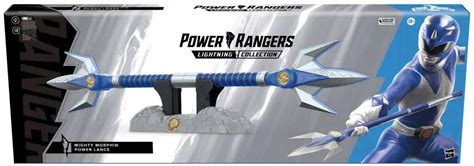 Power Rangers Mighty Morphin Lightning Collection Blue Ranger Power Lance 11 Role Play Toy ...