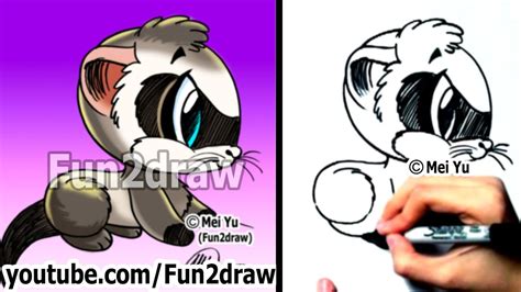 How to Draw Animals - How to Draw a Ferret - Easy Things to Draw ...