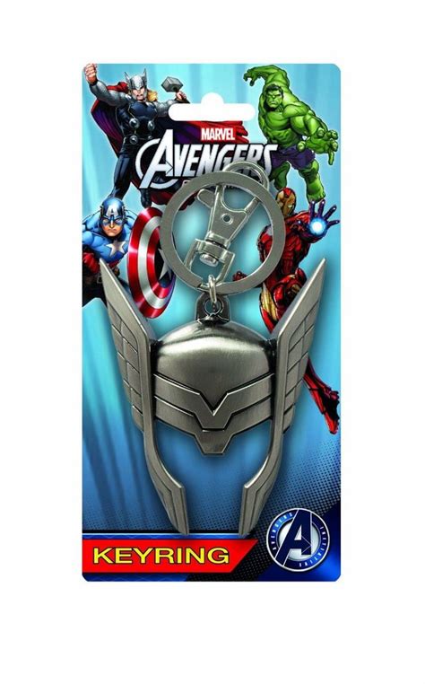 Marvel Pewter Key Ring Thor Helmet Free Shipping