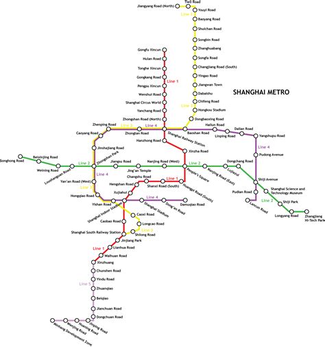 Shanghai Subway Map 2012 2013 Printable Metro System Maps English