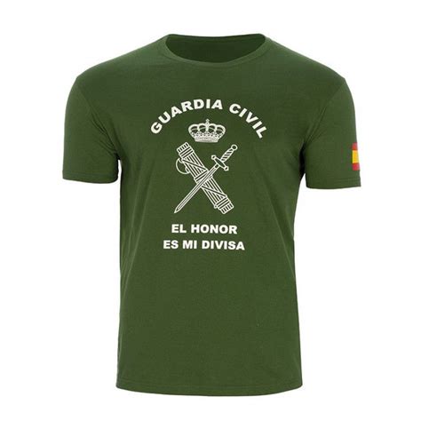 Camiseta Guardia Civil El Honor Es Mi Divisa Verde Tienda Del Soldado