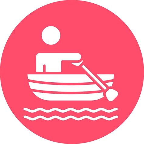 Premium Vector Rowing Boat Icon Style