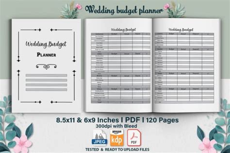 Wedding Budget Planner Kdp Interior Graphic By Orthi Creative Fabrica