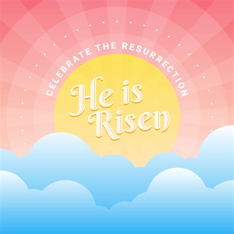 He Is Risen Easter Background Illustration 194373 Vector Art at Vecteezy