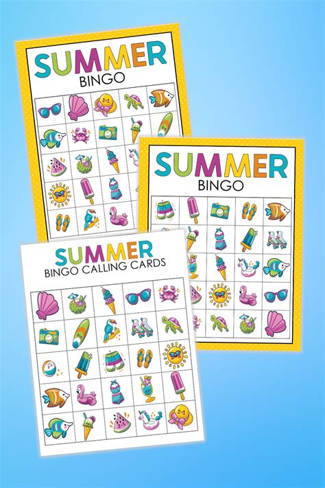 Summer Bingo Mom Wife Busy Life