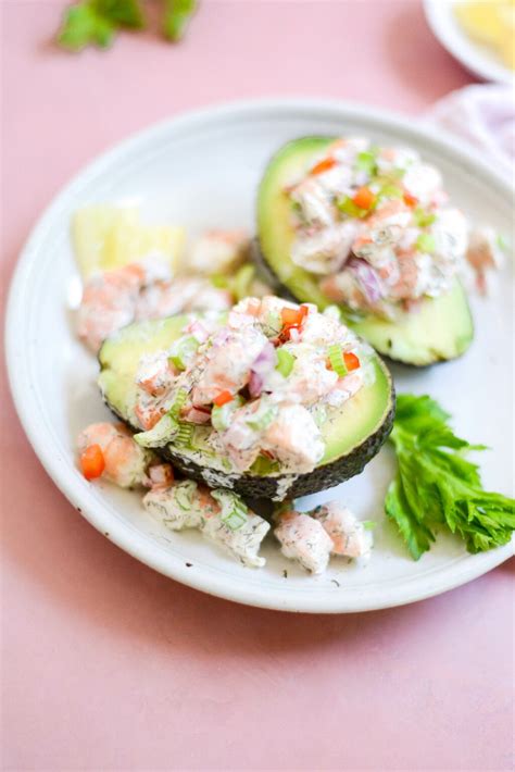 Easy Shrimp Salad Stuffed Avocados Real Food Whole Life