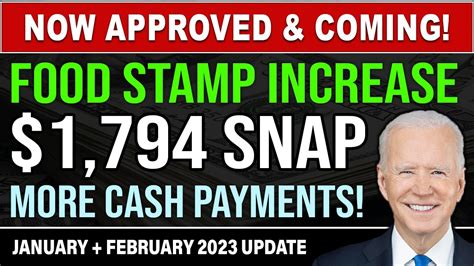 More Snap Increase Benefits Ebt Food Stamps January