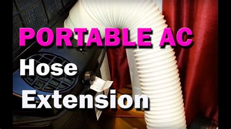 How To Easily Extend Your Portable Ac Exhaust Hose Youtube