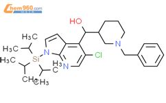 1 Benzyl 3 Piperidyl 5 Chloro 1 Triisopropylsilyl Pyrrolo 2 3 B