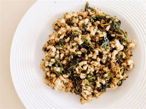 Orzo Perlato Con Spinaci Senza Formaggio Economista Salutista