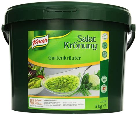 Knorr Salatkrönung Gartenkräuter 5 kg 1er Pack 1 x 5 kg Amazon de