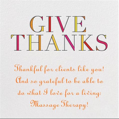 Thankful For Wonderful Massage Clients Massage Therapy Quotes