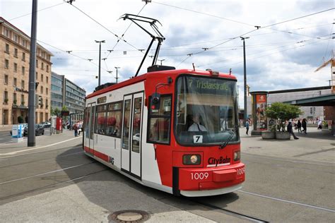 Nürnberger Verkehrs AG Adtranz GT6N Wagen 1009 am 24 06 18 in Nürnberg