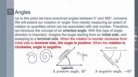 Precalculus Lesson 30 1 Foundations Of Trigonometry Angles And Their