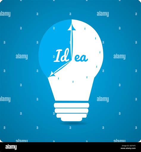 Isolated Conceptual Lightbulb Vector Illustration Stock Vector Image