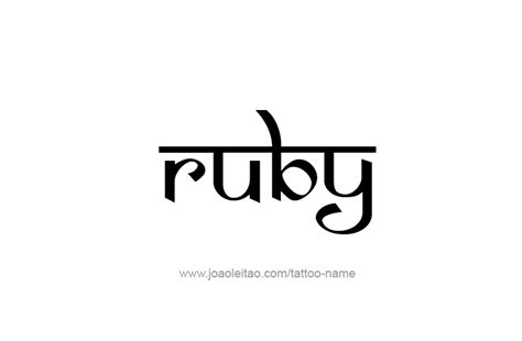 Tattoo Design Name Ruby Name Tattoos, Tatoos, Ruby Tattoo, Calligraphy ...