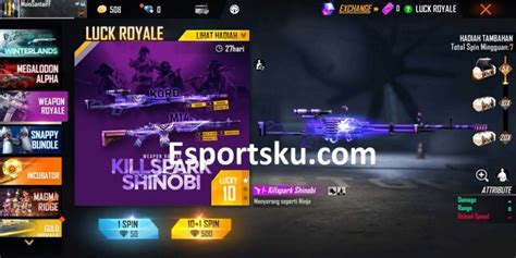 Cara Mendapatkan M Shinobi Free Fire Ff Esportsku