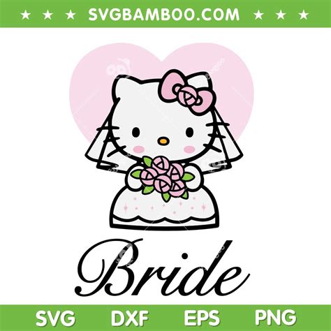 Hello Kitty Bride Svg Png