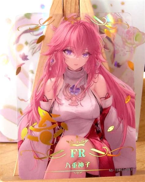 Yae Miko Genshin Impact Carte Goddess Story Anime Waifu Holo Card Fr Ns