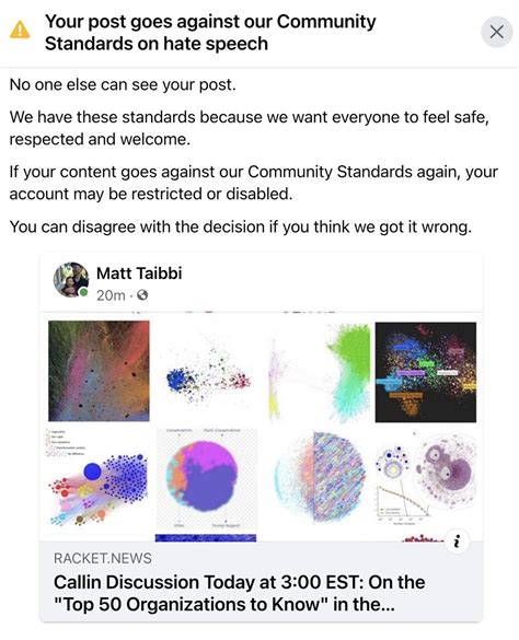 Ssgg On Twitter Rt Mtaibbi Facebook Incredibly Is Censoring Our