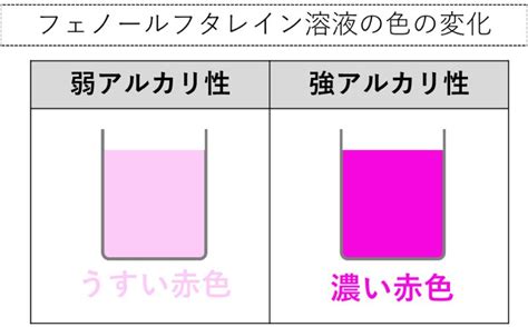 フェノールフタレイン溶液の色の変化中学 理科かめのこブログ