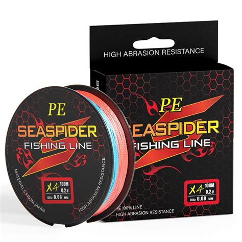 Ronshin Seaspider Pe Braided Fishing Line Strand Abrasion Resistant