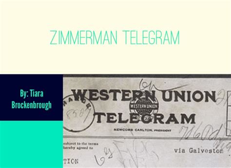 Zimmerman Telegram on FlowVella - Presentation Software for Mac iPad ...