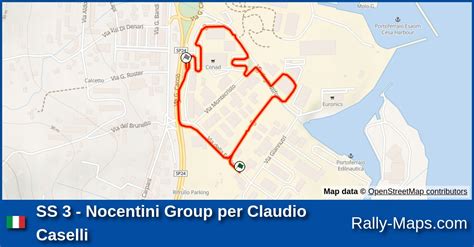 SS 3 Nocentini Group Per Claudio Caselli Stage Map Rallye Elba 2018