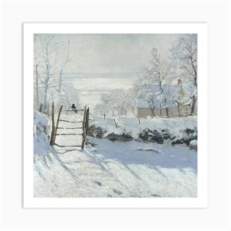 Claude Monet - Winter Landscape Art Print by Arteve Gallery - Fy