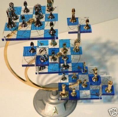 Star Trek Tri Dimensional Chess Set Franklin Mint