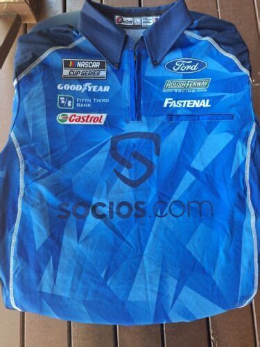 Chris Buescher Roush Fenway Racing Socios.com Mac Tools Pit Crew Shirt ...