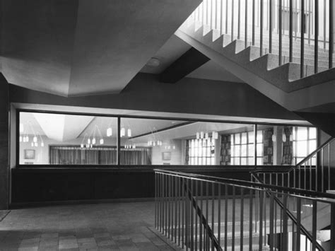 Secondary Modern School Richmond North Yorkshire The Central Staircase Landing Looking Into