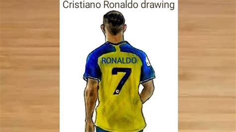 How To Draw Cristiano Ronaldo Wearing Al Nassr Jersey Back How To Draw Cristiano Ronaldo