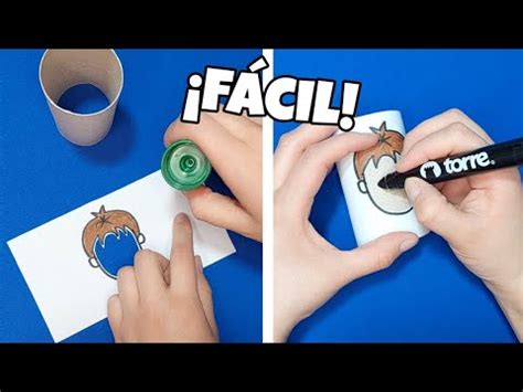 Manualidad rápida con rollo de papel higiénico Actividad para